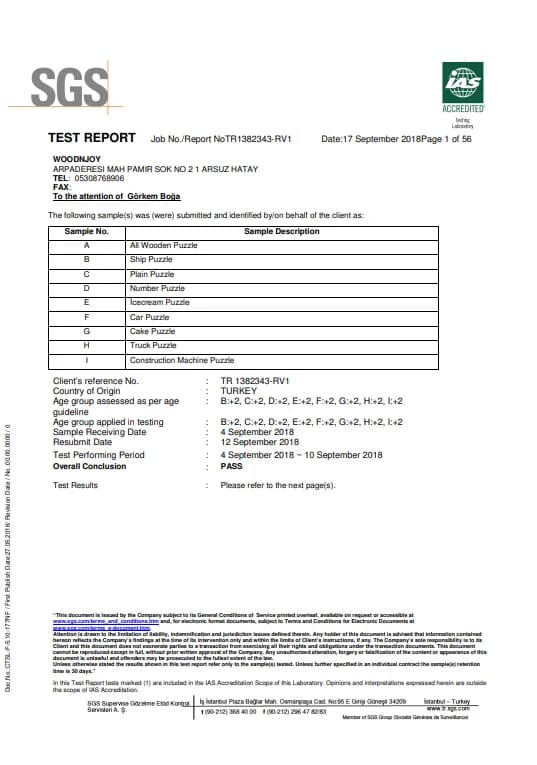 Test Belgesi