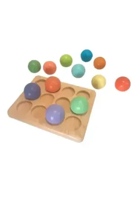 Ahşap Pastel Toplar
